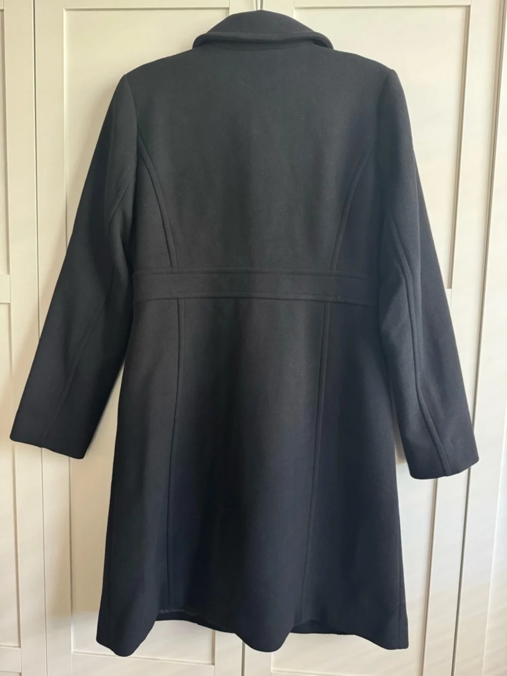 J.Crew Factory Wool-Blend Lady Day Coat Women's Size 8 Black - Picture 6 of 6